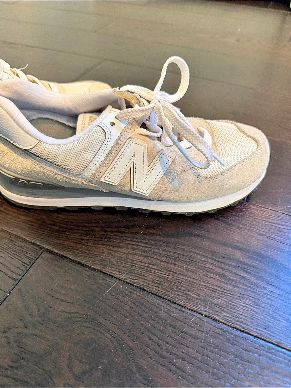New Balance 574 Sneakers Cream & Gray US 7.5